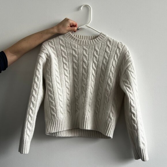 Aritzia affogato sweater in white, size small - Picture 2 of 4